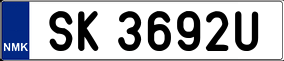 Trailer License Plate